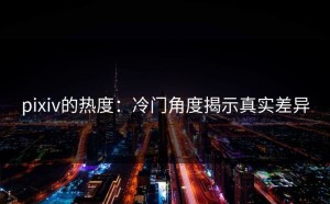 pixiv的热度：冷门角度揭示真实差异