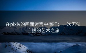 在pixiv的画面迷宫中徜徉：一次无法自拔的艺术之旅