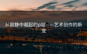 从寂静中崛起的p站——艺术创作的新宠