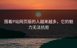 围着P站网页版的人越来越多，它的魅力无法抗拒