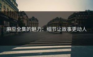 麻豆全集的魅力：细节让故事更动人