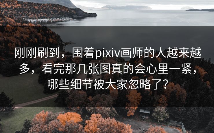 刚刚刷到，围着pixiv画师的人越来越多，看完那几张图真的会心里一紧，哪些细节被大家忽略了？