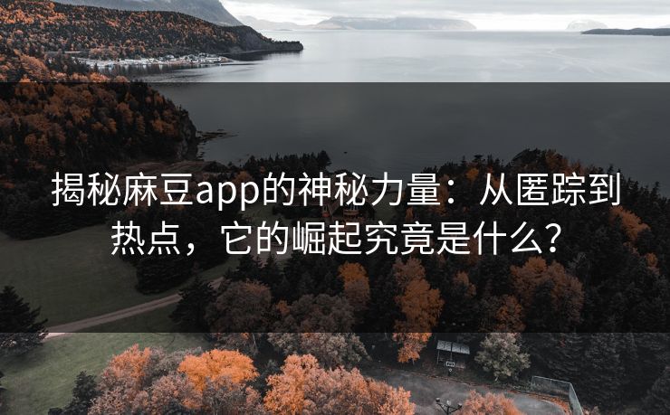 揭秘麻豆app的神秘力量:从匿踪到热点,它的崛起究竟是什么? 揭秘麻豆app的神秘力量:从匿踪到热点,它的崛起究竟是什么?